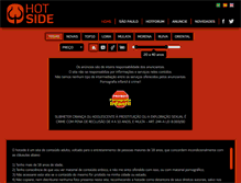 Tablet Screenshot of hotside.com.br